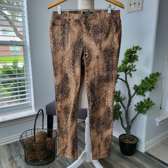 Lauren Ralph Lauren Snake Print Pants - Picture 3 of 11